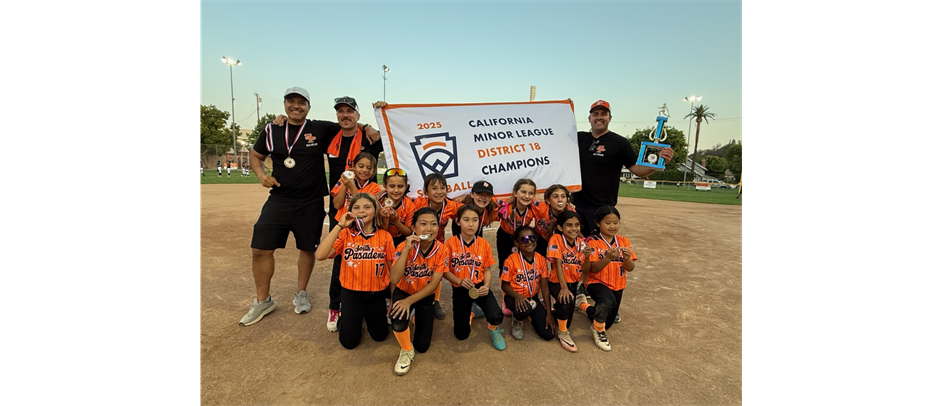 South Pasadena 6-8 All-Star Softball Champions